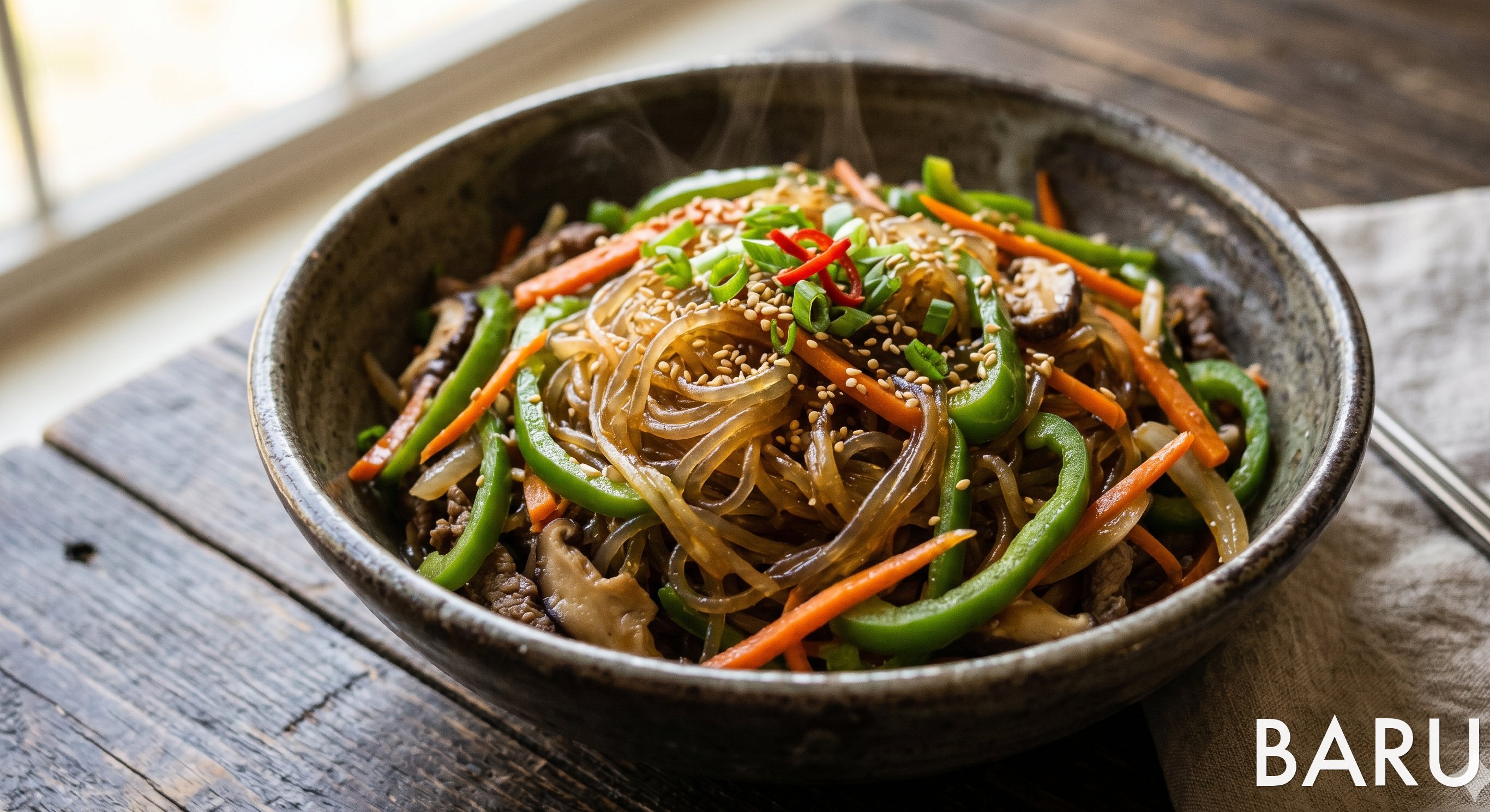 Green Pepper Glass Noodle Stir-Fry (피망 당면 볶음)