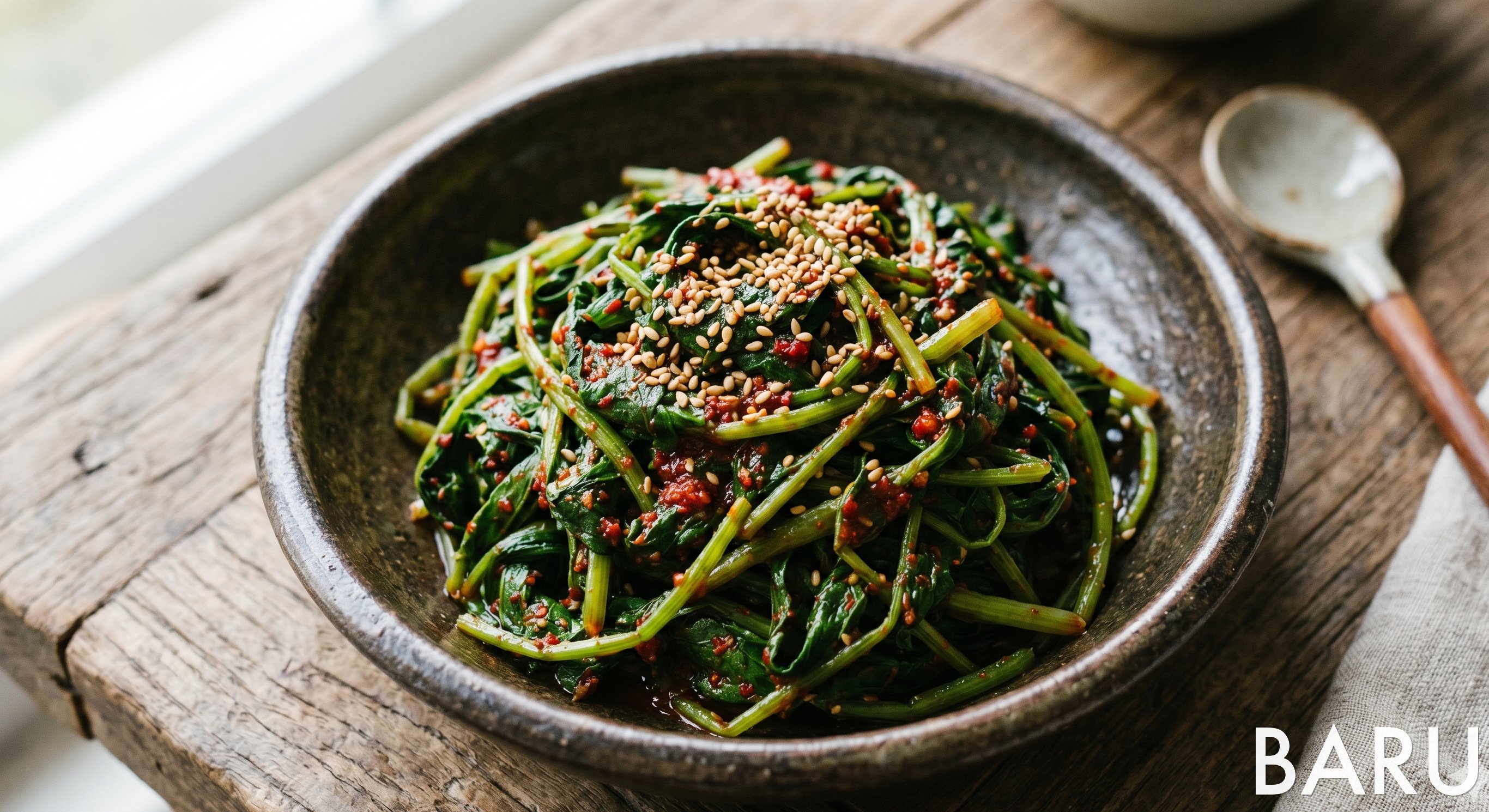 Gochujang-Dressed Wild Greens (취나물무침)