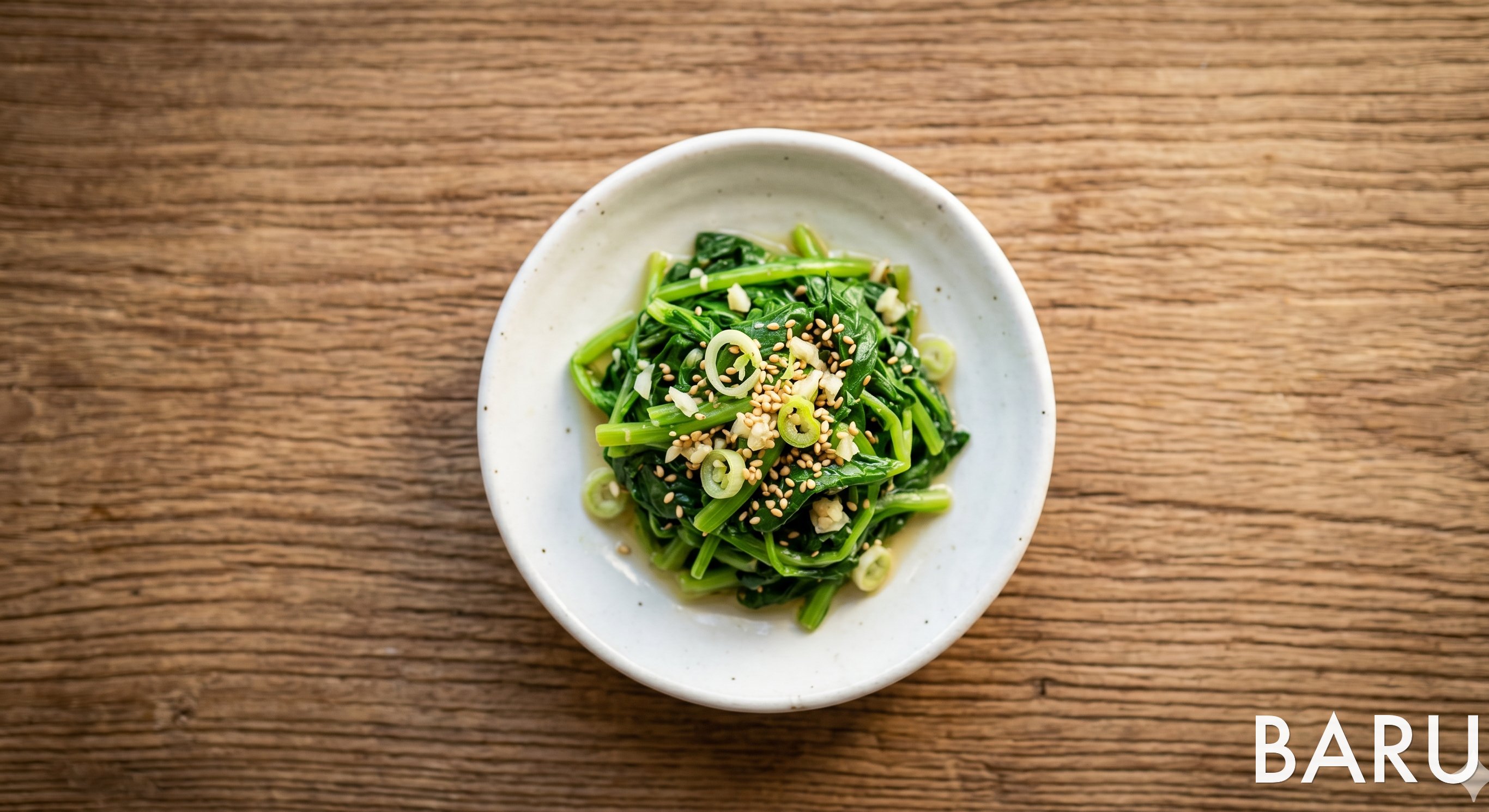 Blanched Canola Greens Namul (유채나물)
