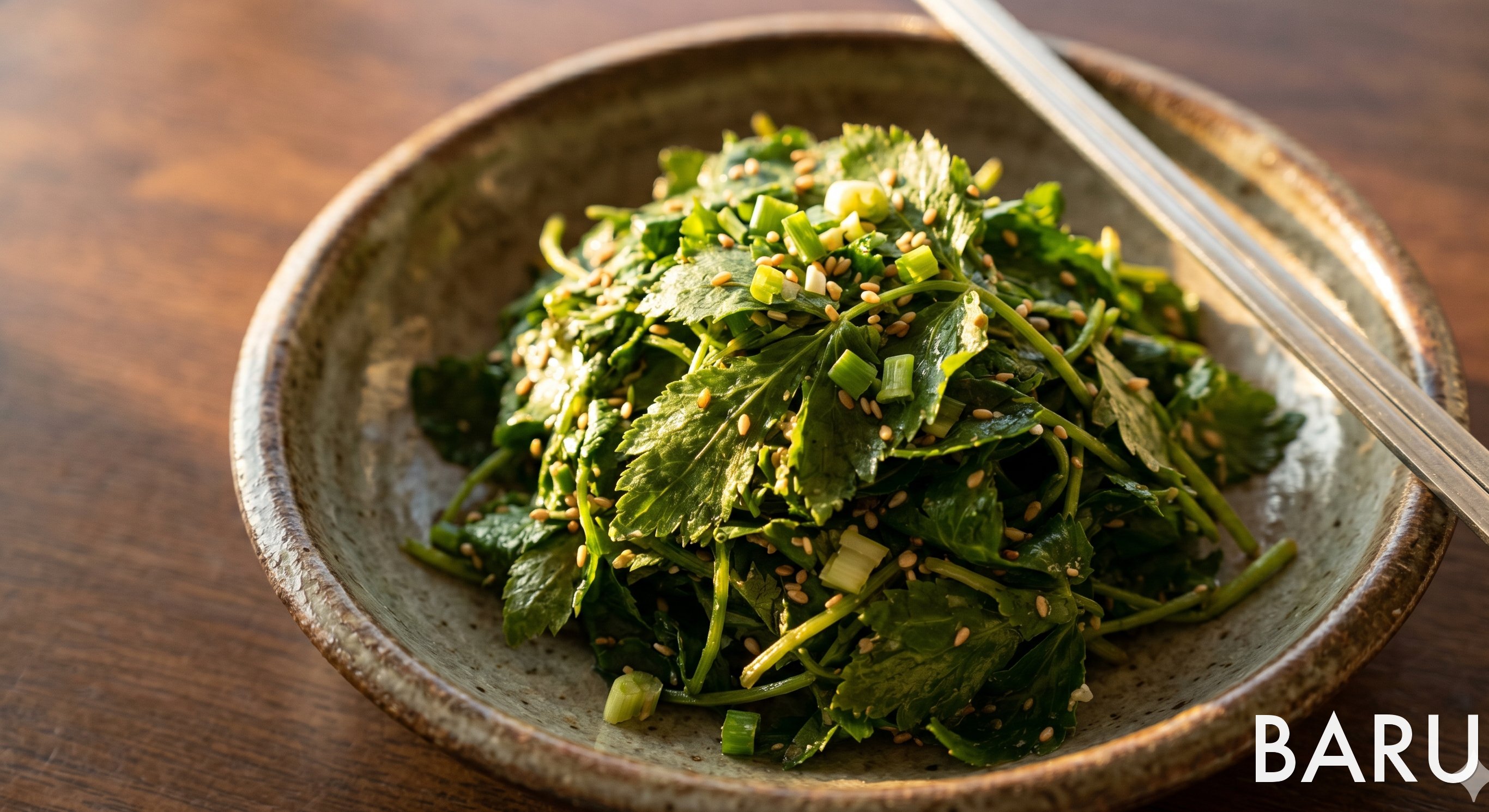 Bangpung Namul (방풍나물무침)