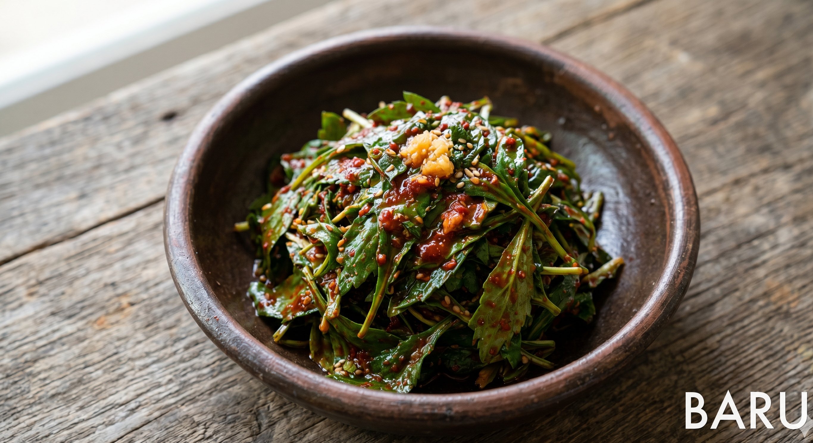 Wild Aster Gochujang Muchim (쑥부쟁이나물 고추장무침)