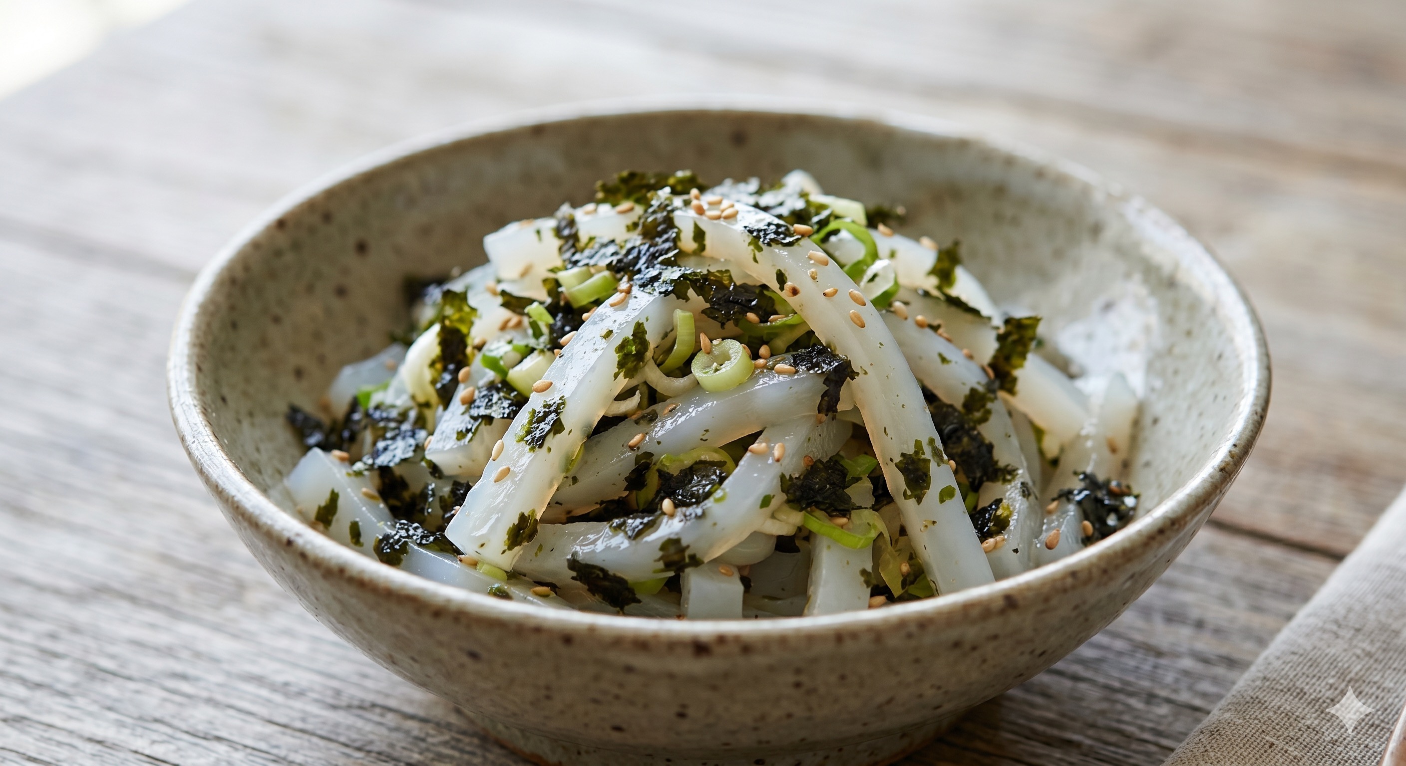Mung Bean Jelly Salad (청포묵무침)