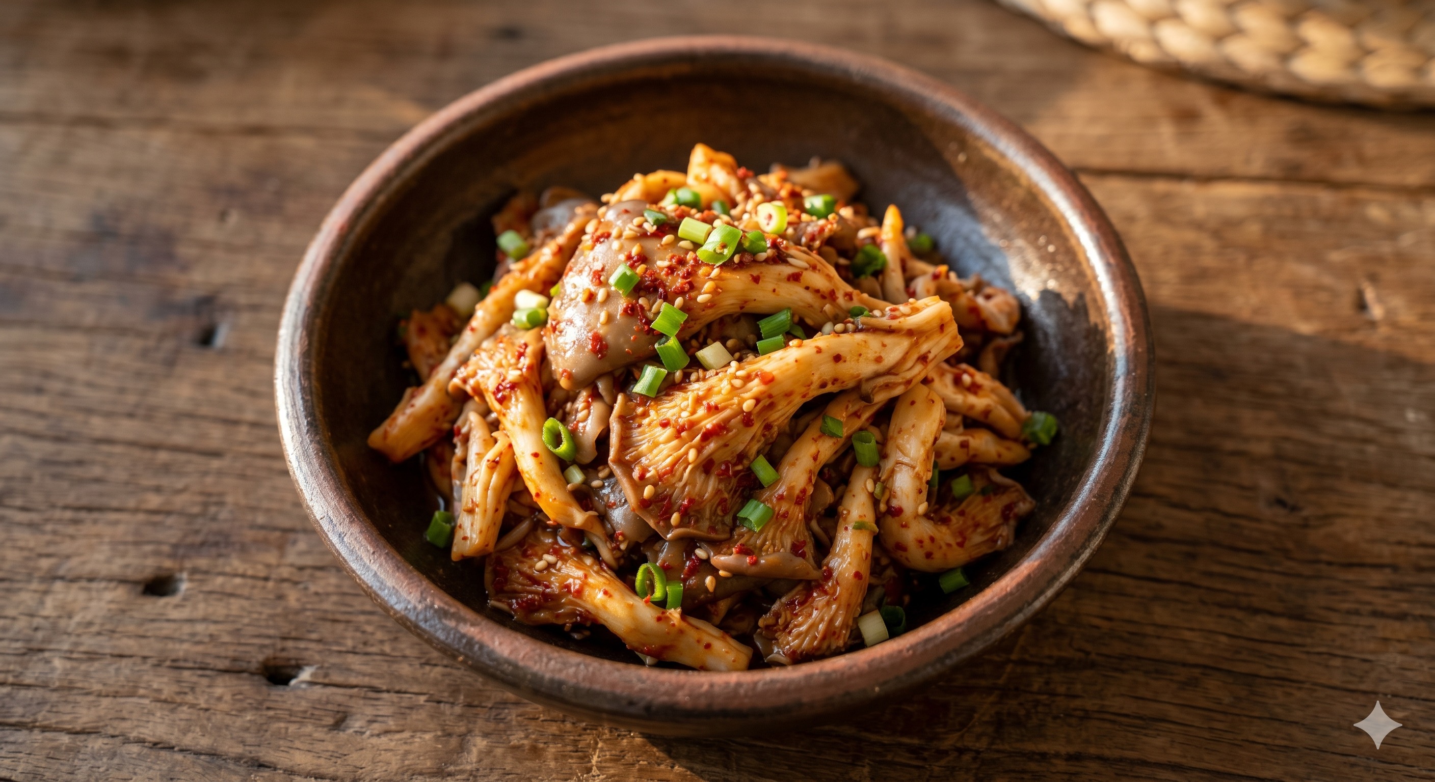 Spicy Chewy Oyster Mushroom Salad (느타리버섯 매운무침)