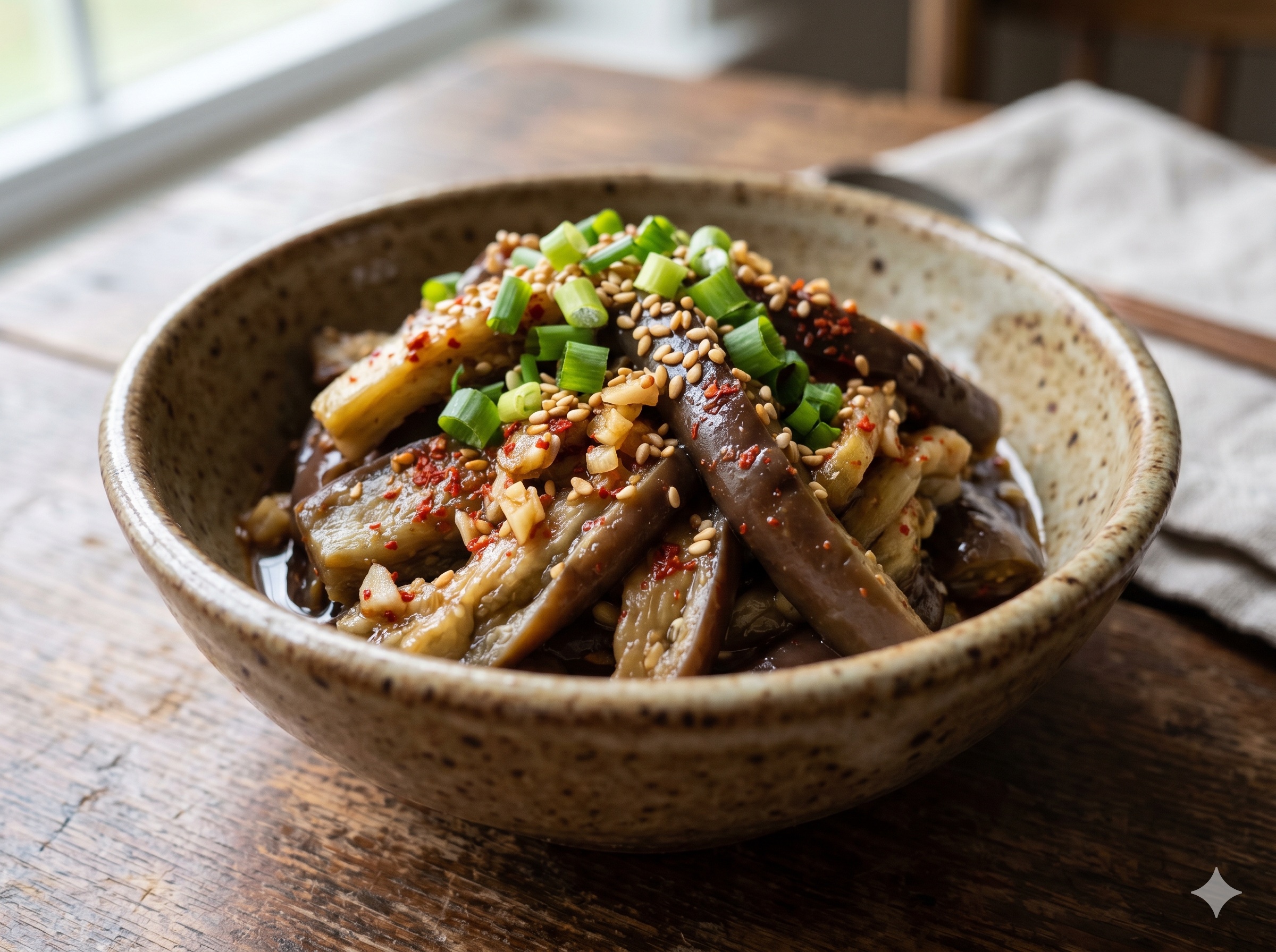 Steamed Eggplant Salad (가지 무침)