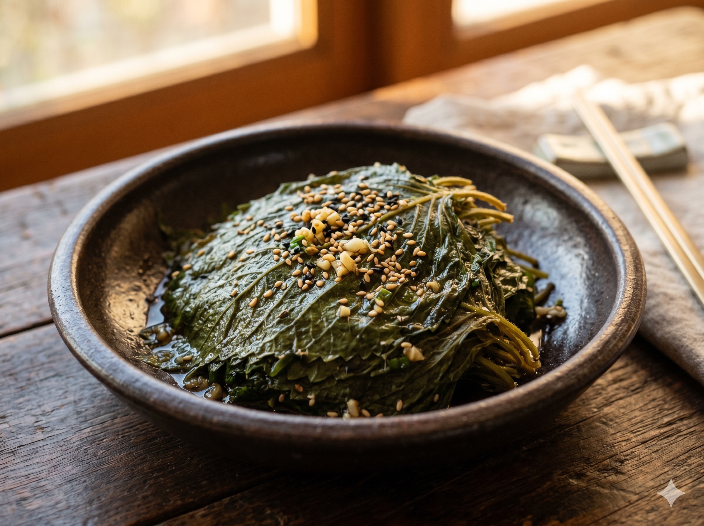 Steamed Perilla Leaf Side (깻잎 나물)