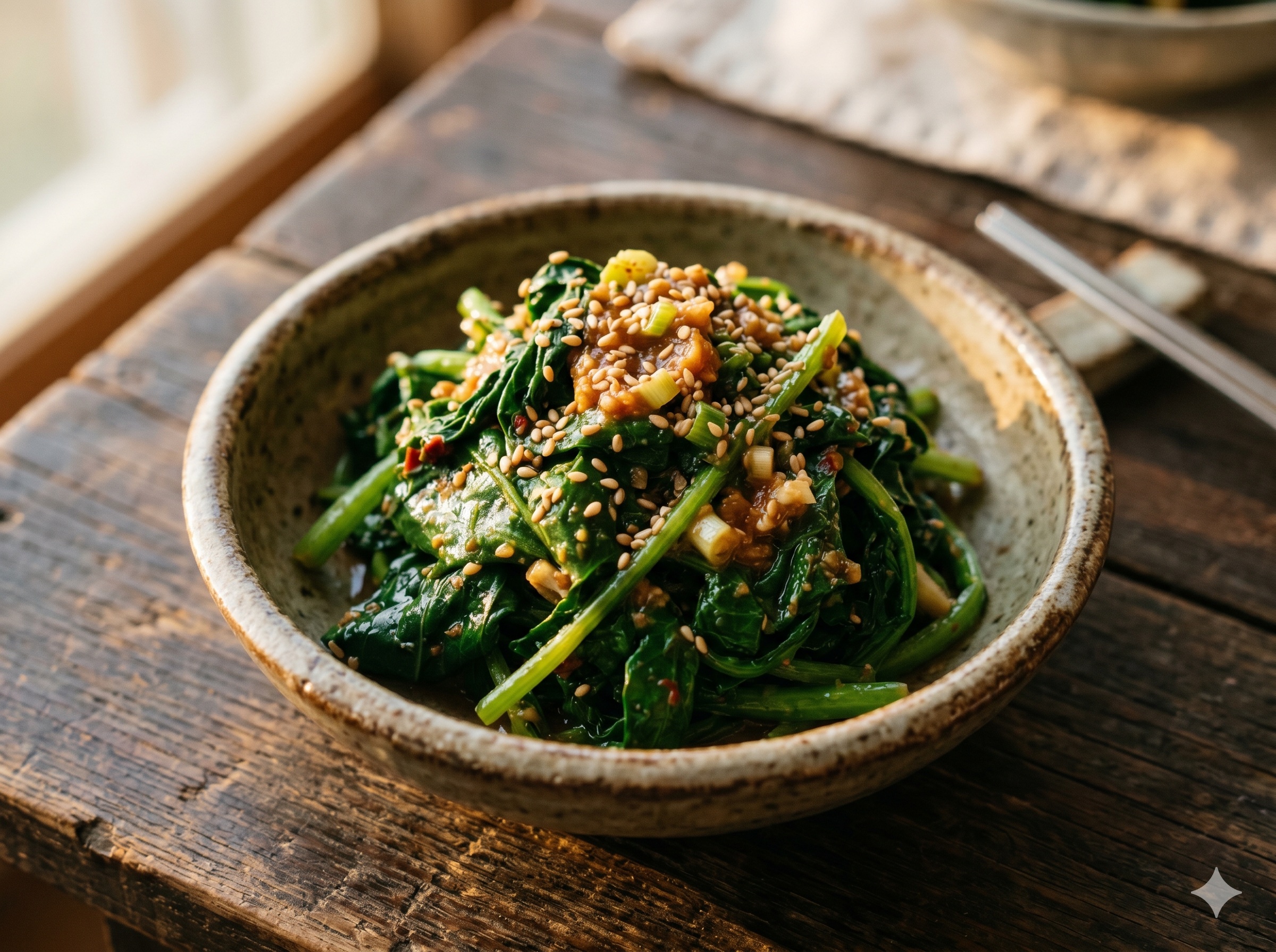 Rapeseed Green Salad (유채나물 무침)