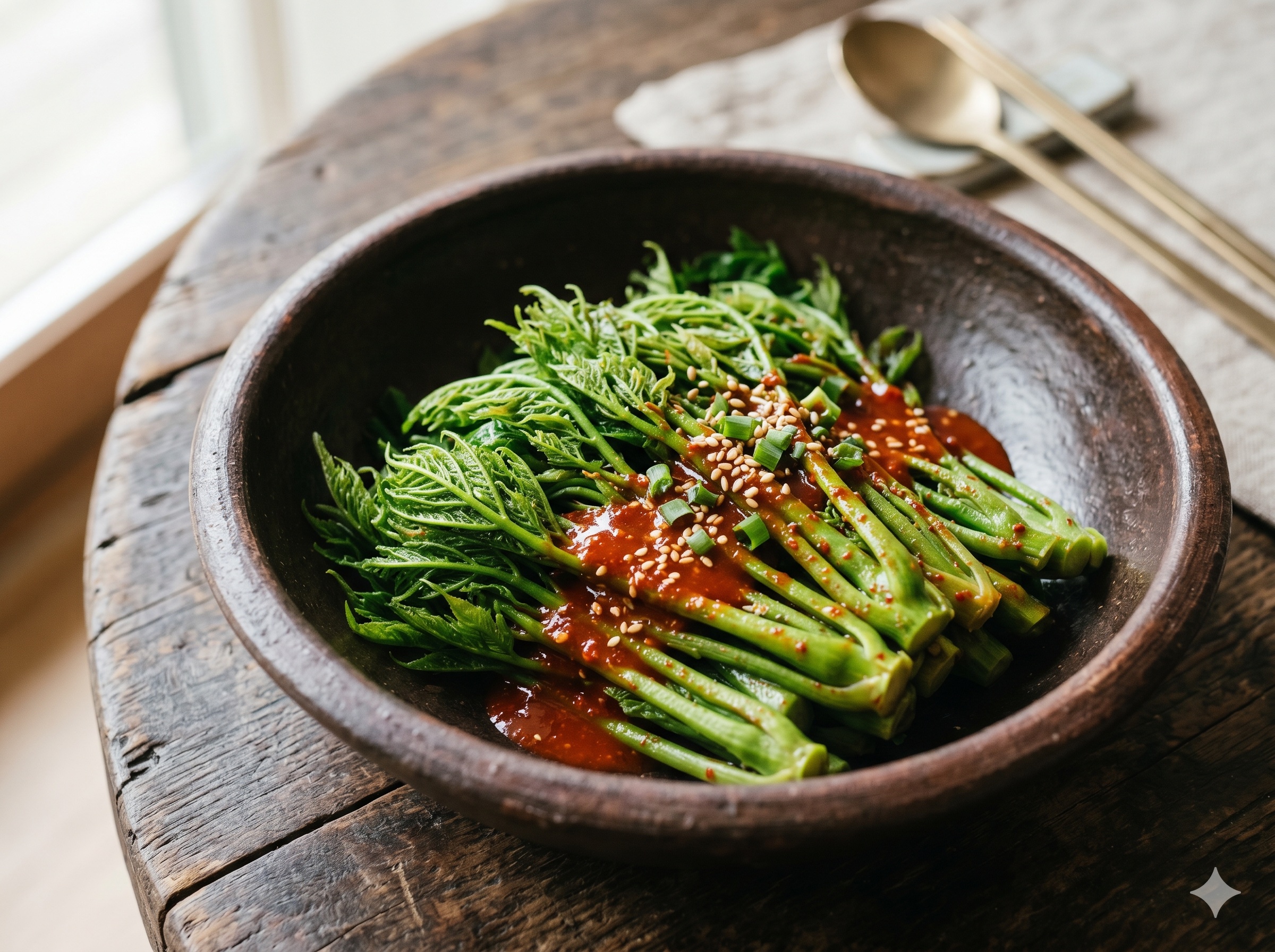 Blanched Aralia Shoots (두릅 숙회)