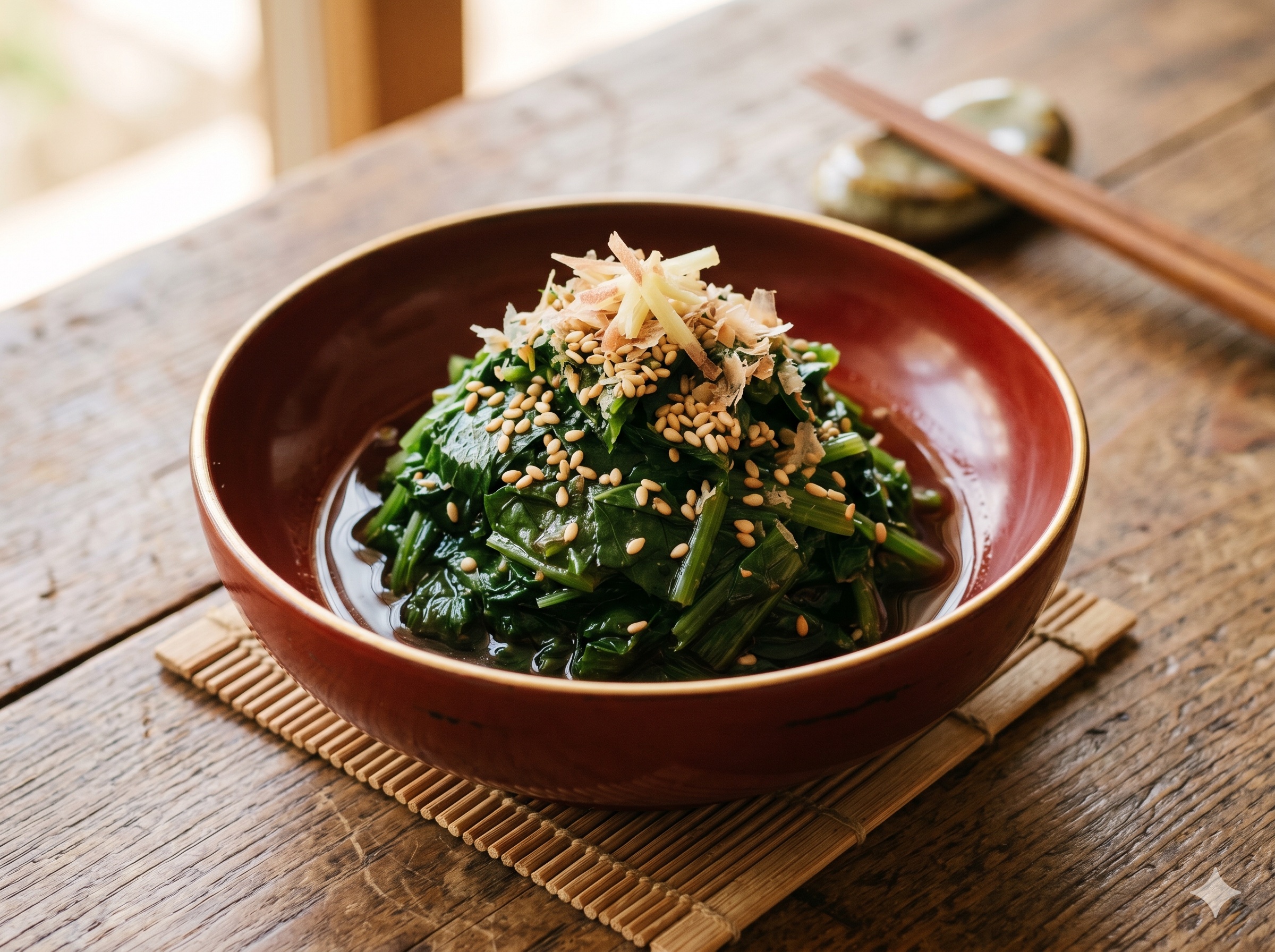 Molokhia in Dashi Soy (모로헤이야노 오히타시)