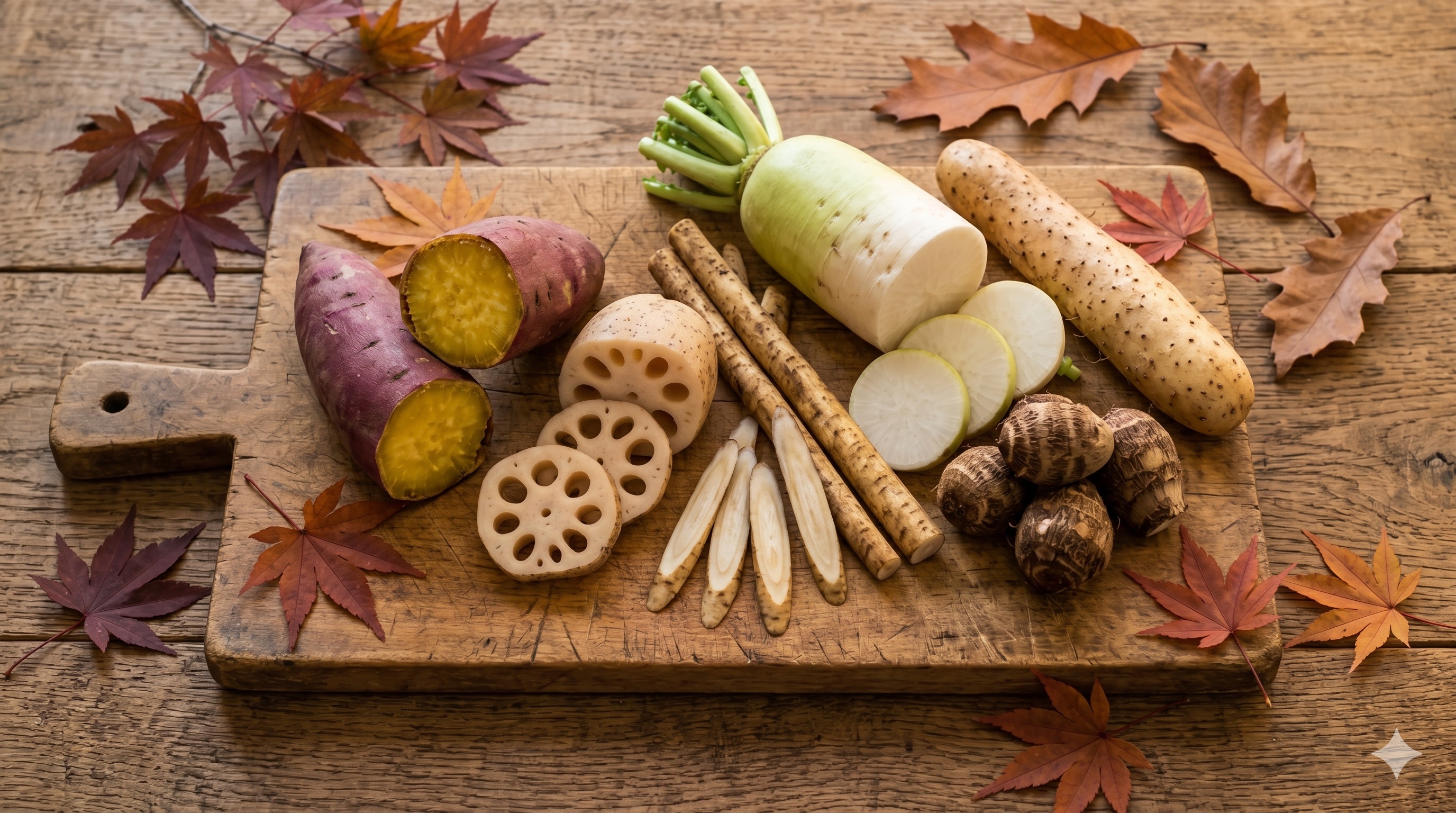 Japanese Sweet Potatoes and Root Vegetables in Vegan Cooking