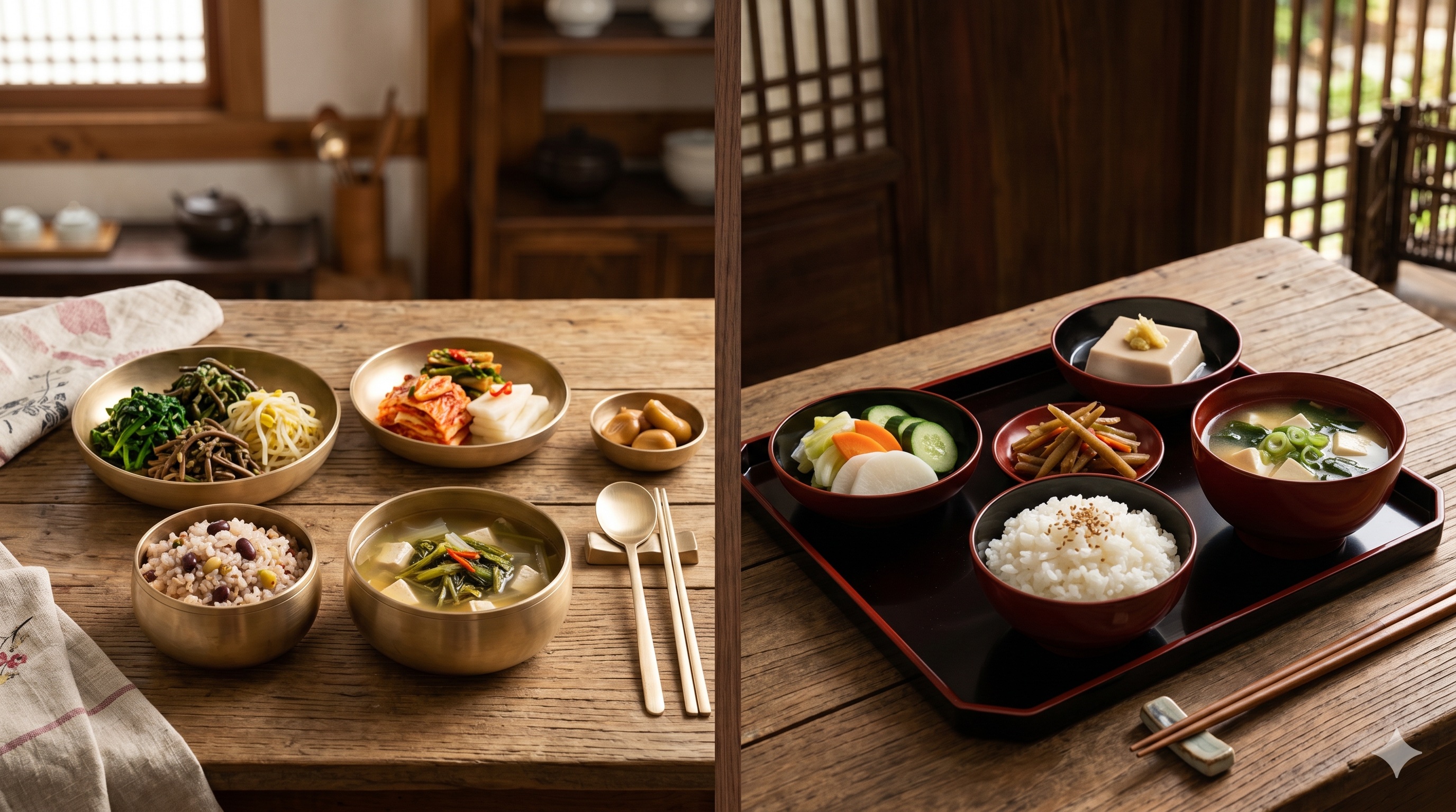 Korean Temple Food vs Japanese Shojin Ryori: Comparing East Asian Buddhist Cuisines