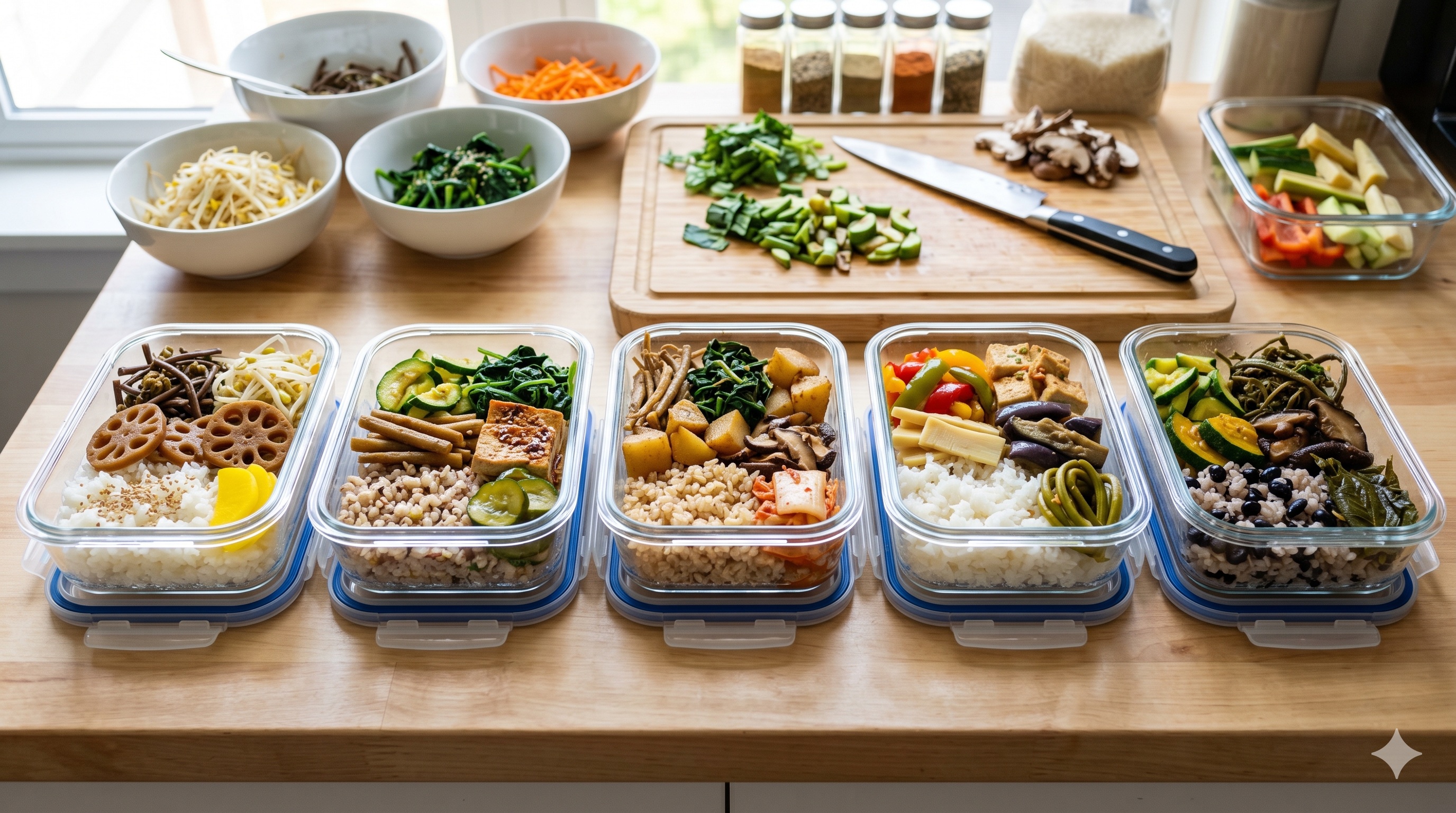 Korean Vegan Meal Prep: A Week of Temple-Inspired Lunches